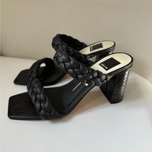 Dolce Vita Black Braided Heels